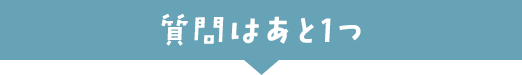 質問はあと1つ